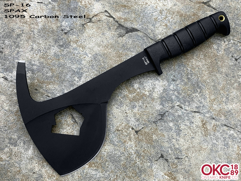 Ontario 安大略 SP-16 SPAX 1095高碳钢黑色涂层 Kraton®柄 破拆斧（现货）